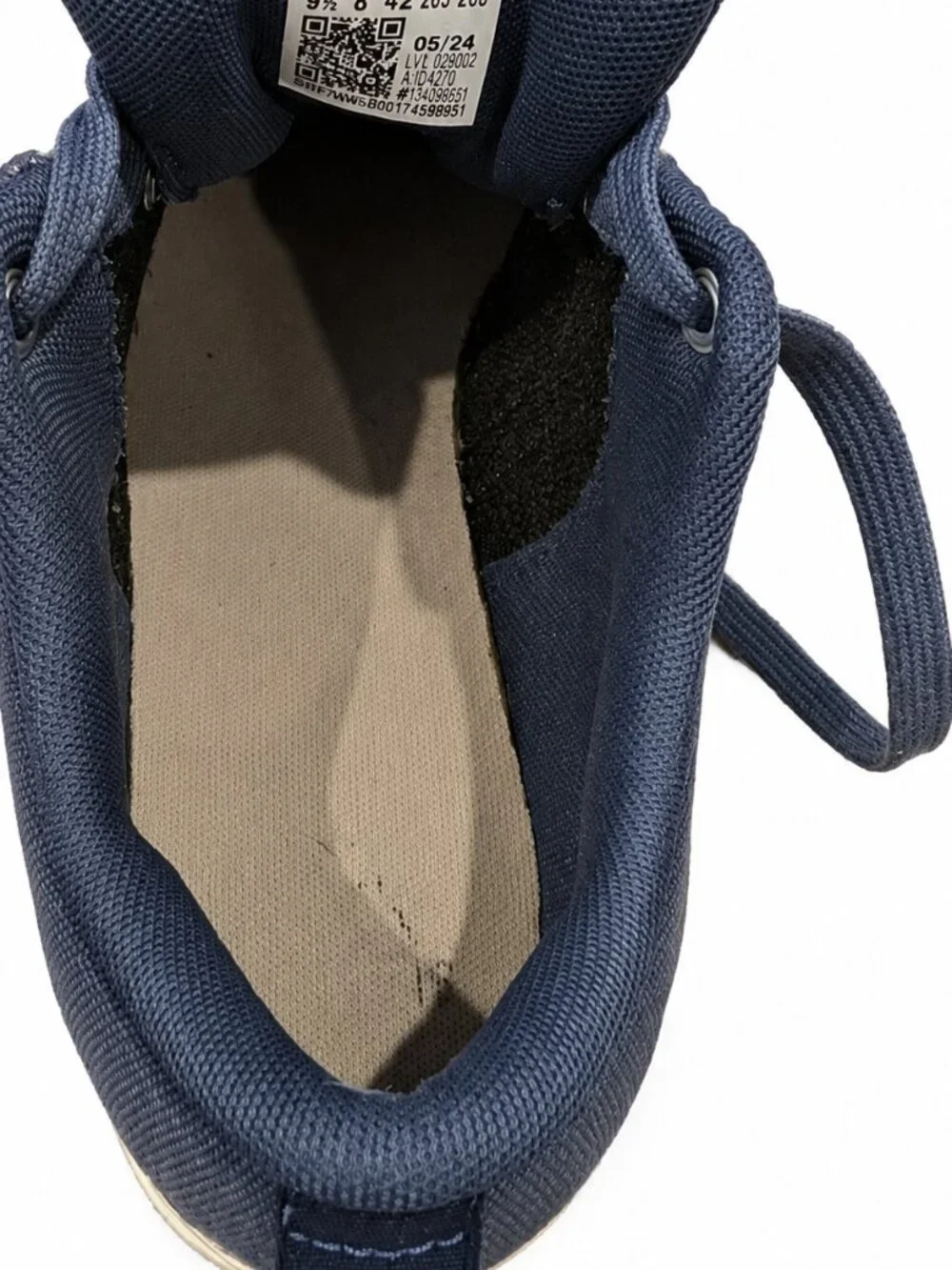 Adidas Bravada 2.0 Platform Sneakers Blue Canvas White Stripe Women's 9.5